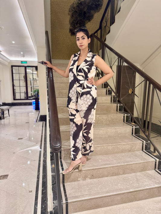 Black Rose Coord Set