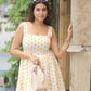 Soleil Dot Mini-Yellow Polka Dot Dress