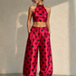 Rouge Polka Affair Balloon Pants Set