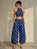 Blue Moon Polka Balloon Pant Set