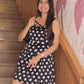 Noir & Blanc-Black & White polka dot dress