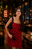Midnight Rouge -The Red & Black Polka Dot Dress