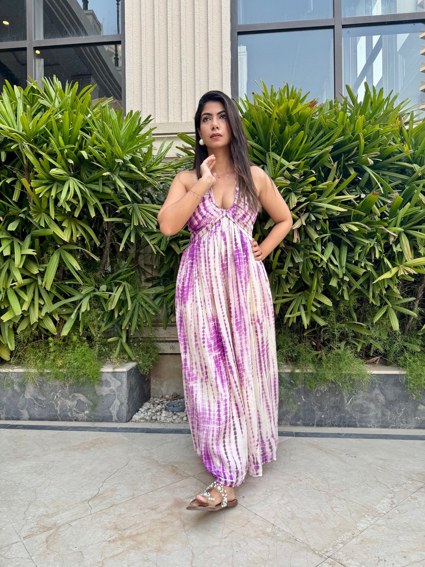The Whispers in Purple dress