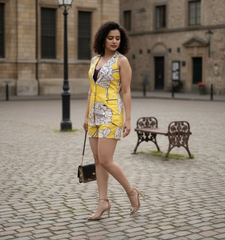 Yellow Bloom Coord Set with Shorts