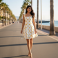 Soleil Dot Mini-Yellow Polka Dot Dress