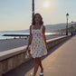 Soleil Dot Mini-Yellow Polka Dot Dress