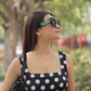 Noir & Blanc-Black & White polka dot dress